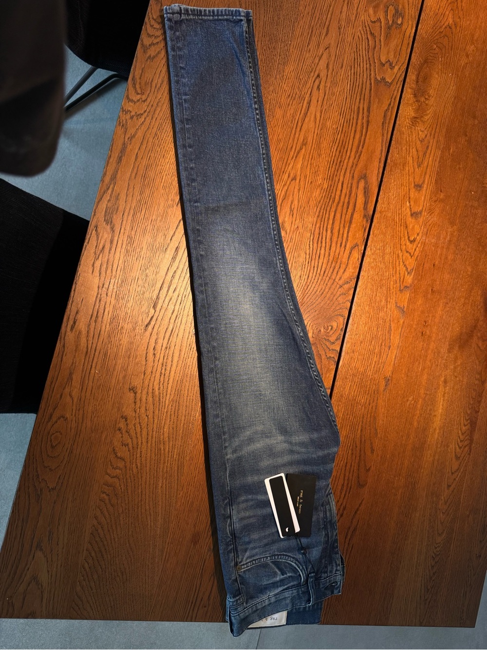 rag & bone Men's Skinny Jeans in Dark Blue Wash